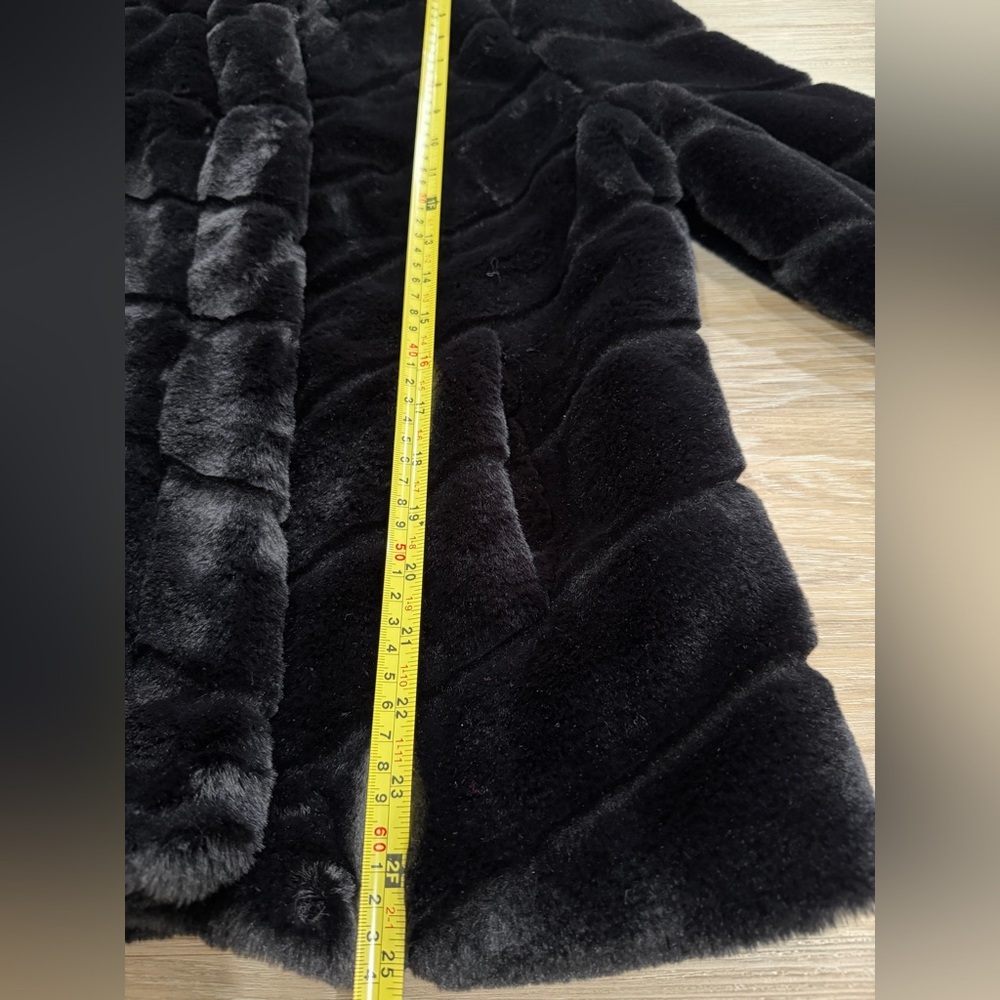 Cavalini Size LP Women Petite Faux Fur Jacket - Picture 12 of 15